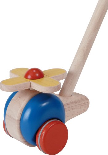 Plan Toys Helicopter Push Toy