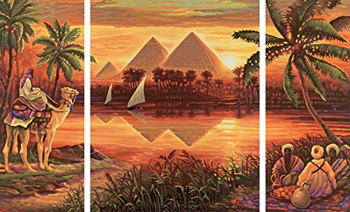 Schipper 609260442 Pyramids on The Nile Paint By Numbers Board