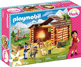 Playmobil, Heidi, 70255, Peters Goat Shed with Light Effect, Aged 4 Years and Up