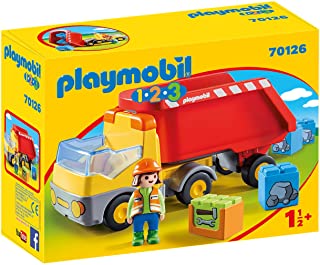 Playmobil 70126 1.2.3 Dumper Truck from 18 Months, Multi