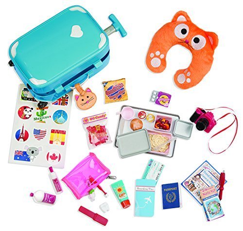 Our Generation Well Travelled Luggage Accessory Set