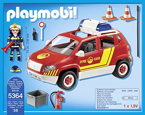 Playmobil 5364 City Action Fire Chief´s Car with Lights and Sound Playmobil 5364 City Action Fire Chief´s Car with Lights and Sound