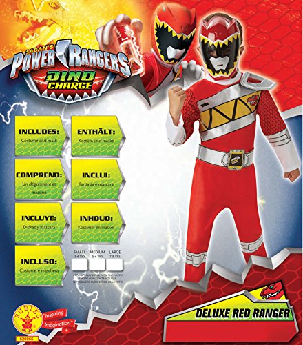 Rubie's Official Child's Power Rangers Dino Charge Deluxe Red Ranger