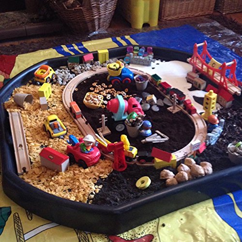 CrazyGadgetÂ® Children Kids Tuff Spot Colour Mixing Tray Large Plastic for Playing Toy Sand Pool Pit Water Game Animal Figures etc.