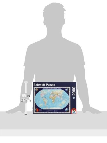 Schmidt Map of Our World Adult Jigsaw (2000 Pieces)