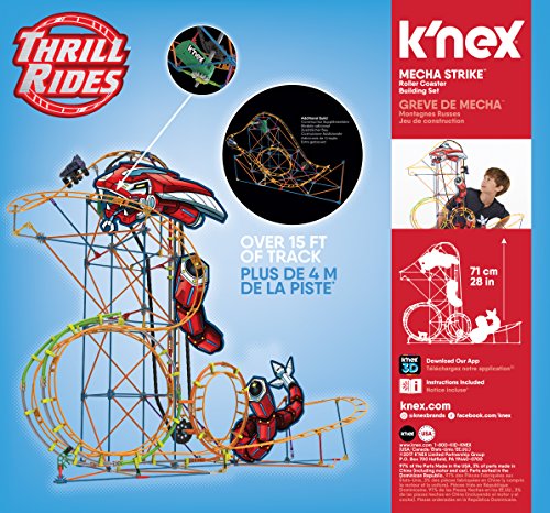 K'Nex 18515 Mecha Strike Roller Coaster Building Set