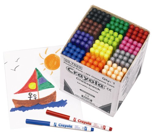 Crayola 144 Fineline Pens Class Pack