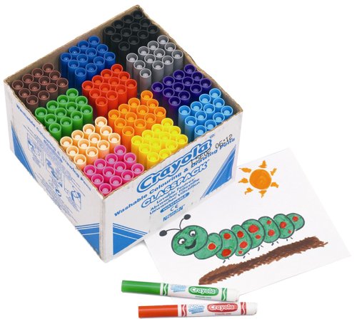 Crayola 144 Broad Line Colouring Class Pack