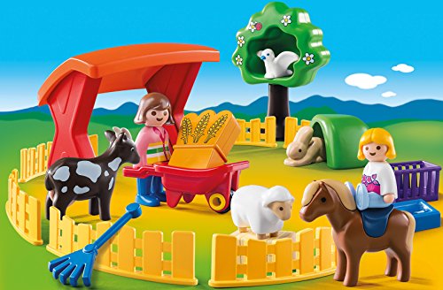 Playmobil 6963 1.2.3 Petting Zoo with Many Animals