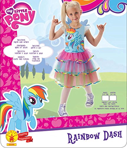 Rubie's Official Rainbow Dash My Little Pony Fancy Dress Girls Cartoon Childs Kids Costume Outfit